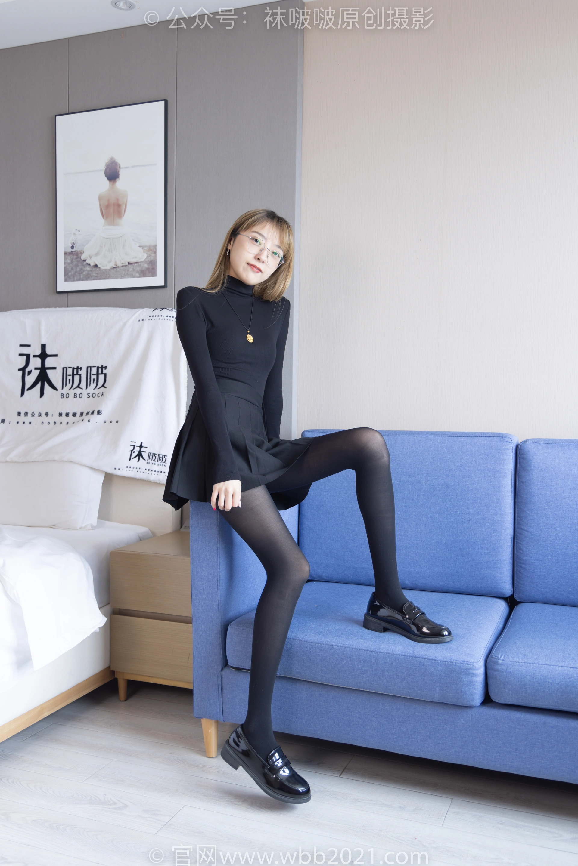 [BoBoSocks袜啵啵]NO.255 稚予-皮鞋、厚黑丝 2
